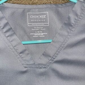 Cherokee Gray Scrub Top